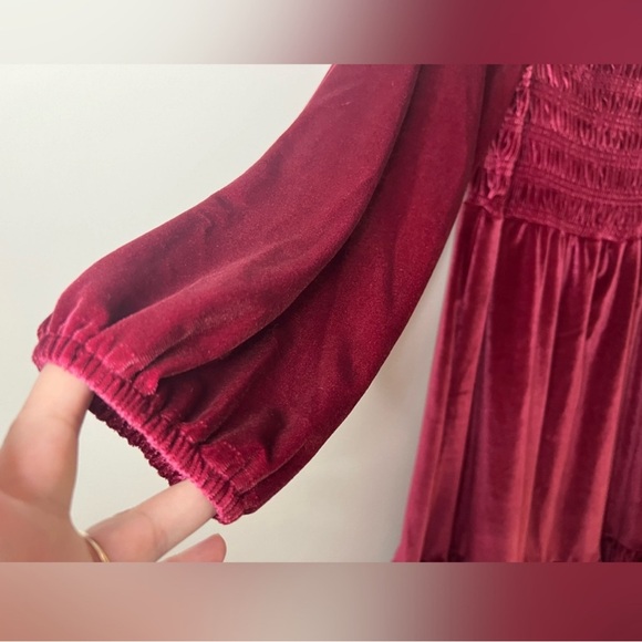 NWT LC Lauren Conrad - Long Sleeve Smocked Mini Dress - Size Medium - Picture 5 of 9